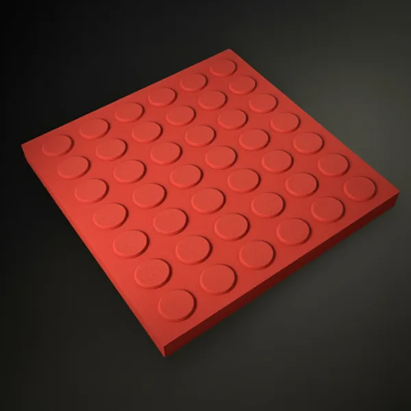 Anti-skid chequered tiles for shopfronts and commercial entryways